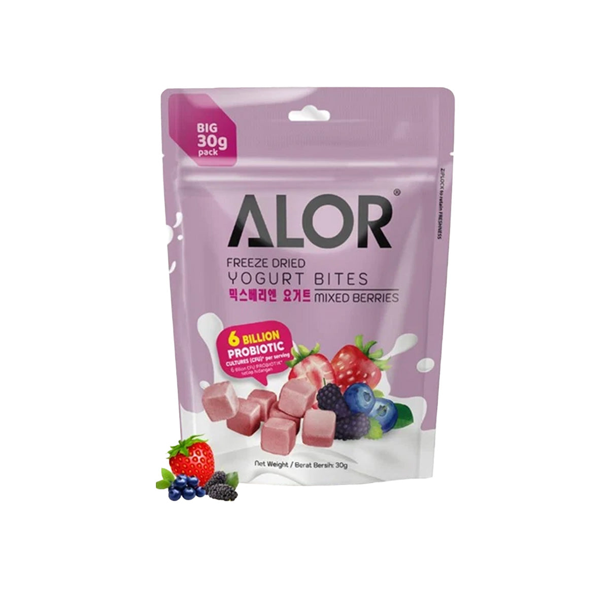 ALOR Freeze Dried Yogurt Bites - Mixed Berries Flavor  (30g)