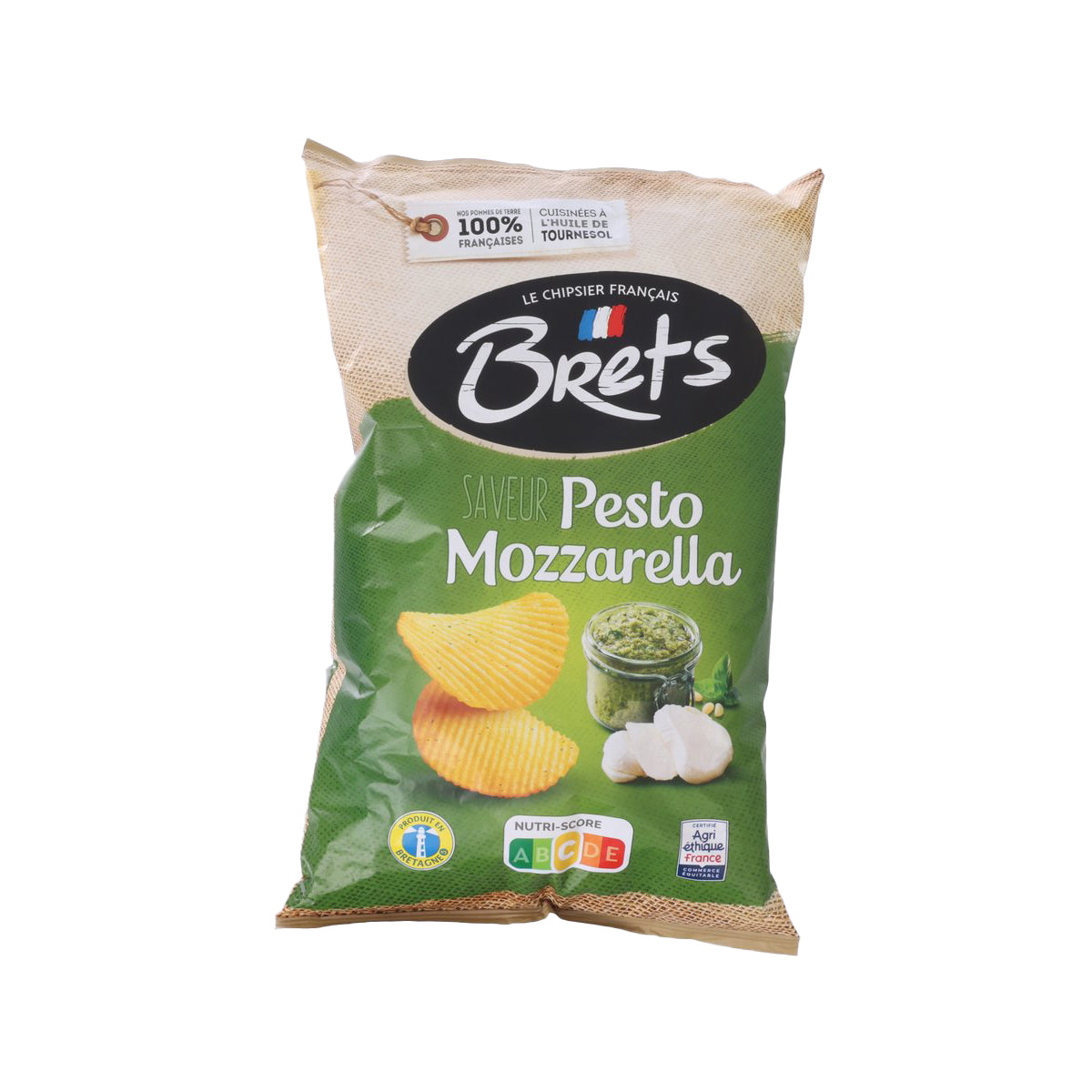 BRET'S French Pesto & Mozzarella Chips  (125g)