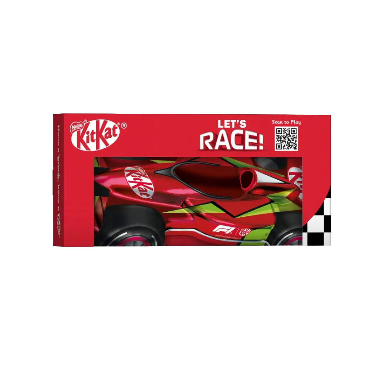 KITKAT Chocolate Bars with Formula 1 Racing Car Tin  (138g)