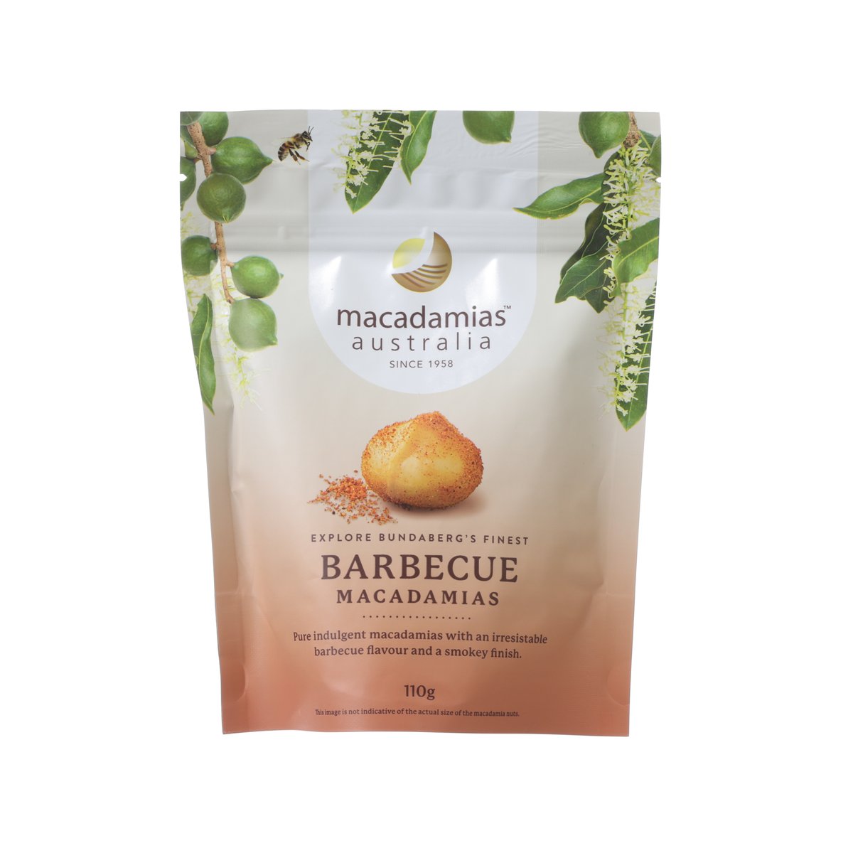 MACADAMIAS AUSTRALIA Barbecue Macadamia  (110g)