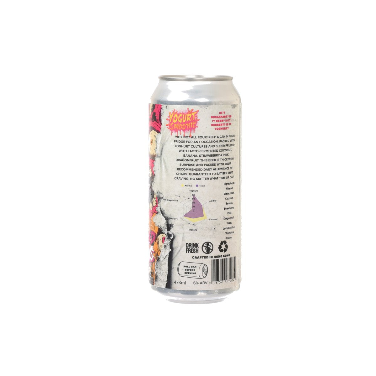 YARDLEY BROTHERS Cultured Chaos - Fruit Yoghurt Smoothie (Alc. 6%) [Can]  (473mL)