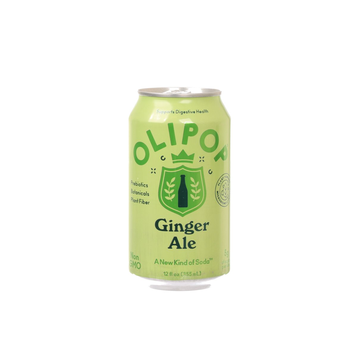 OLIPOP Prebiotic Soda - Ginger Ale [Can]  (355mL)