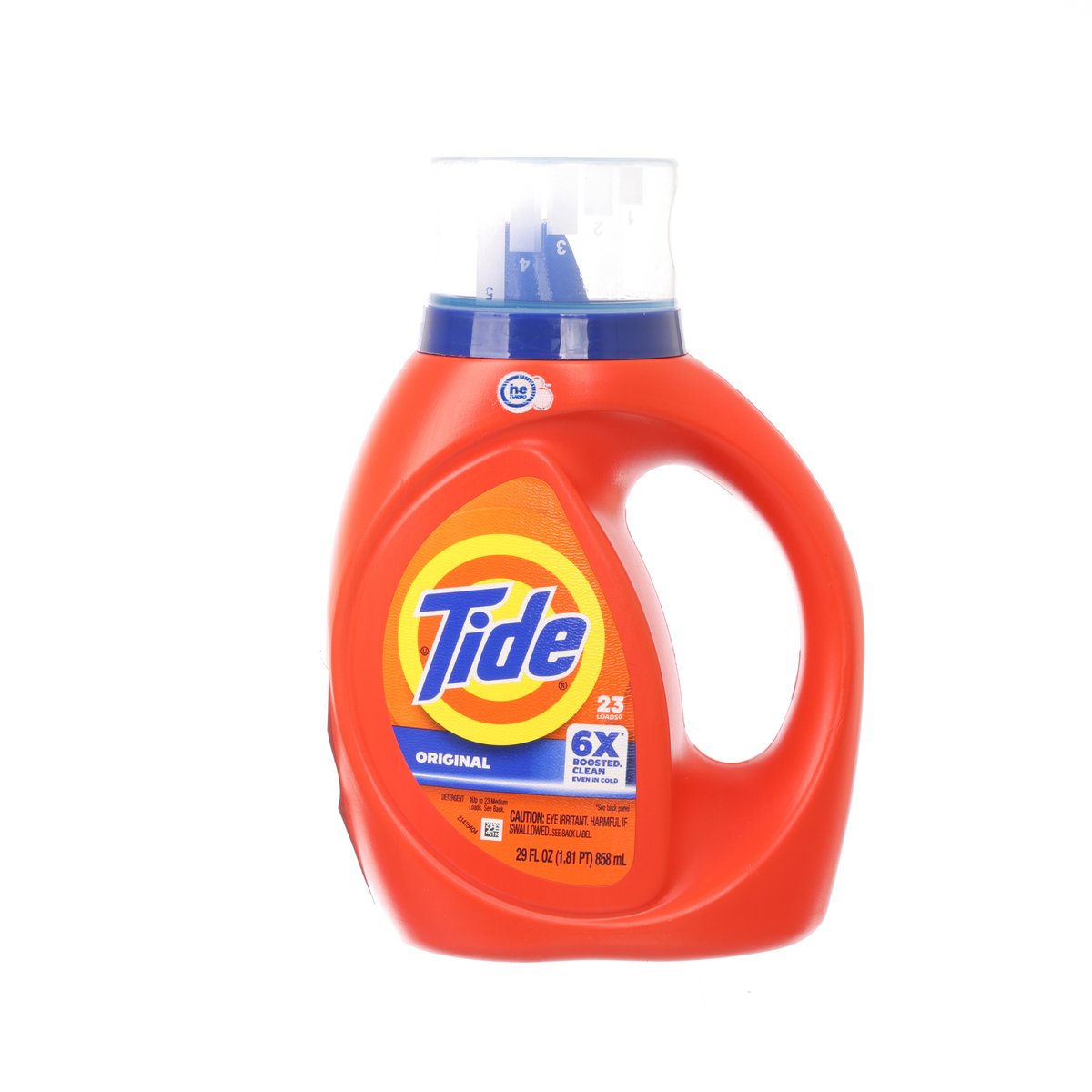 TIDE Laundry Liquid Detergent - Original  (858mL)