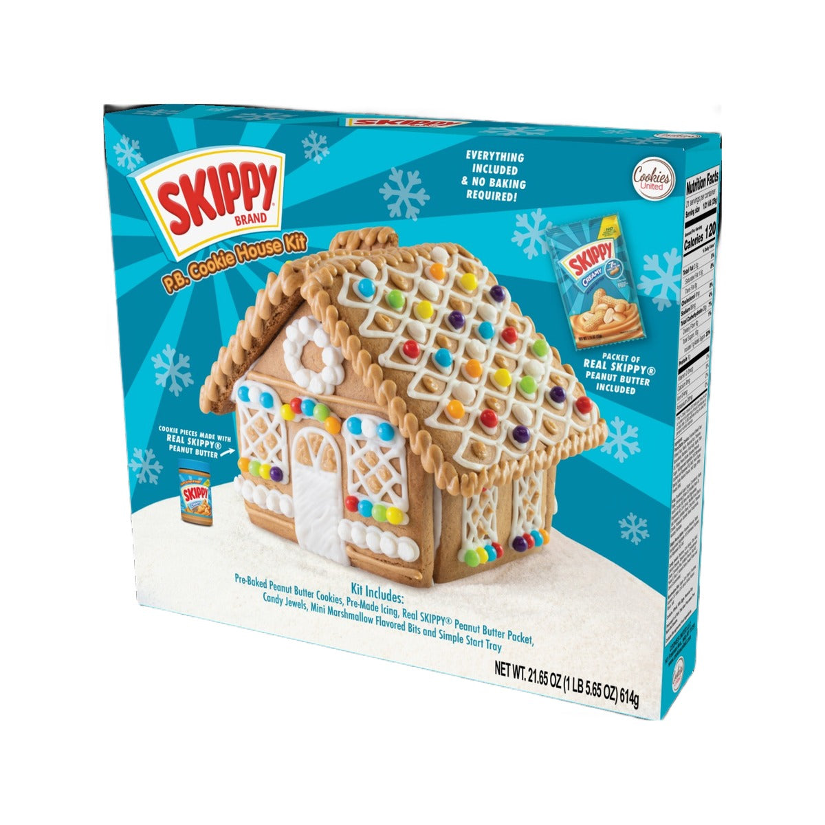 COOKIES UNITED Skippy Cookies House Kit (610g)