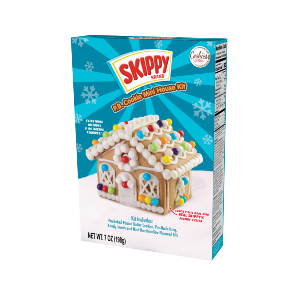 COOKIES UNITED Skippy 餅乾迷你薑餅屋組合 (198g)