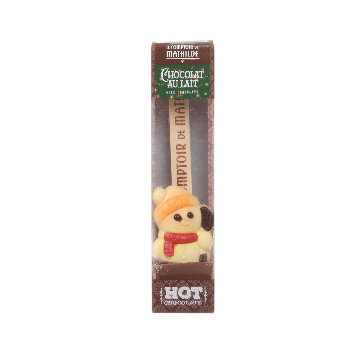LE COMPTOIR DE MATHILDE Milk Hot Chocolate with Snowman Decoration  (30g)