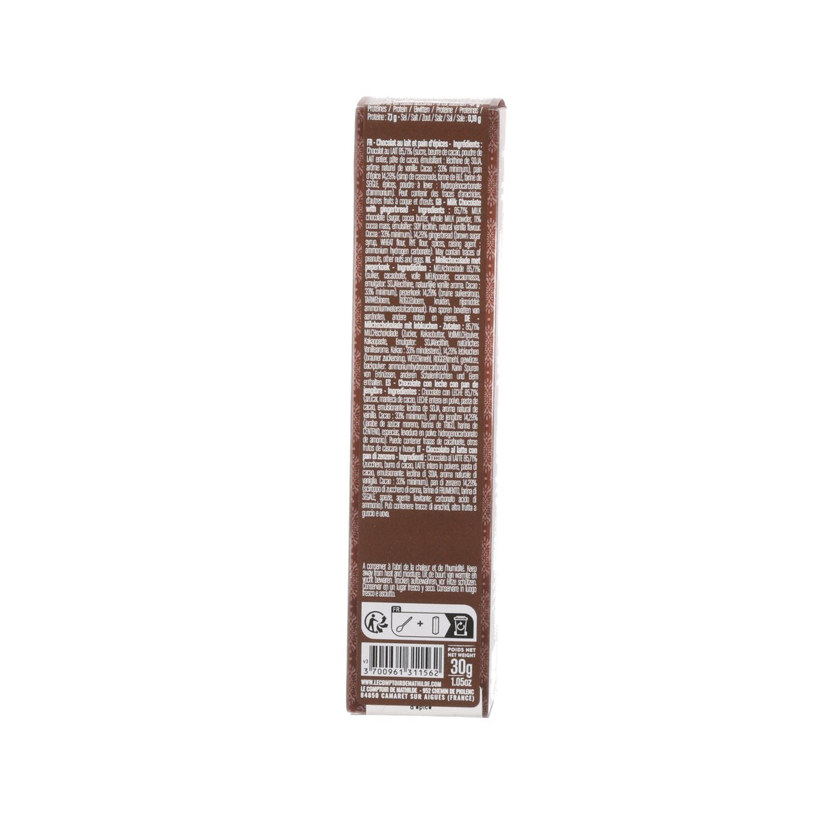 LE COMPTOIR DE MATHILDE Milk Hot Chocolate with Gingerbread Man  (30g)