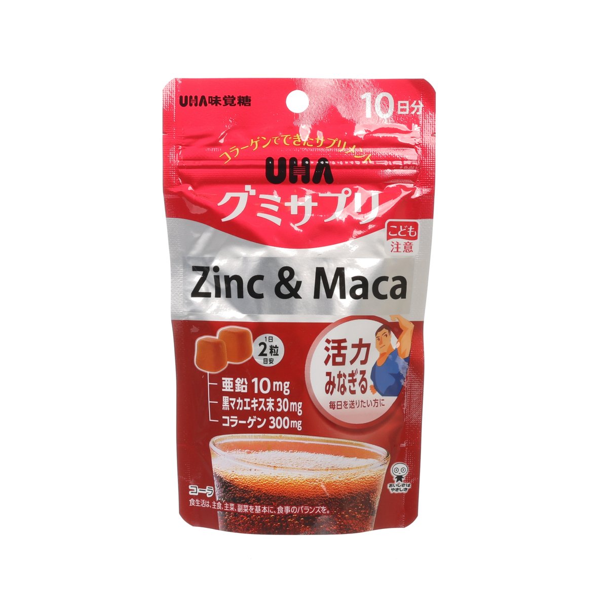 UHA MIKAKUTO Gummy Supplement - Zinc & Maca (10 Days)  (20pcs)