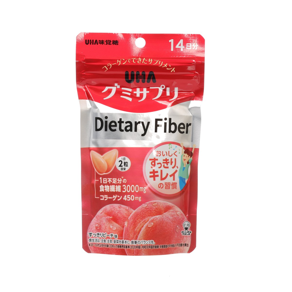 UHA MIKAKUTO Gummy Supplement - Dietary Fiber (14 Days)  (28pcs)