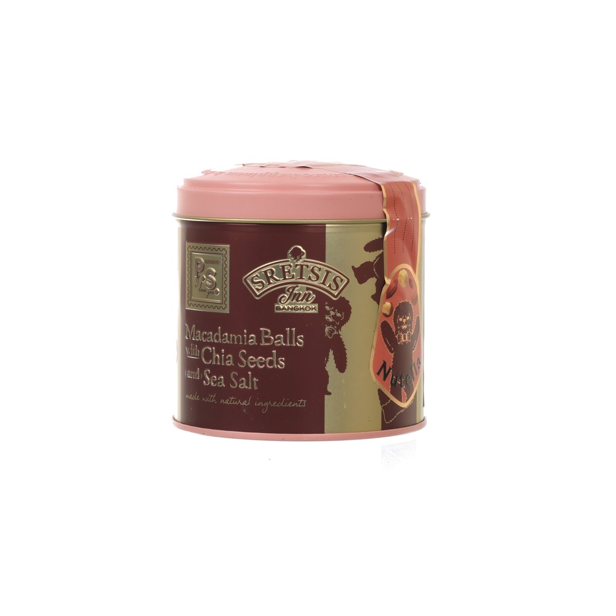 P.S. I LOVE YOU By Pimara Macadamia Balls with Chia Seed & Sea Salt - Ludo Nutella  (150g)