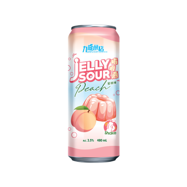 KOWLOON ALCOHOL Peach Jelly Sour (Alc. 3.5%) [Can]  (480mL)