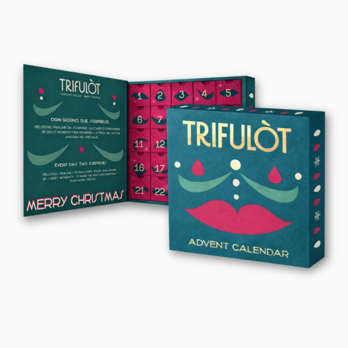 TRIFULÒT Advent Calendar 50 Assorted Pralines  (365g)