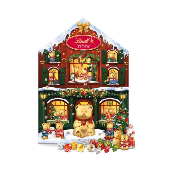 LINDT Teddy House Chocolates Advent Calendar  (146g)