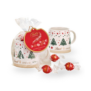 LINDT Lindor Christmas Milk Chocolate Pralines in Mug  (125g)
