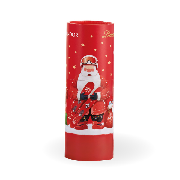 LINDT Lindor Christmas Chocolate Pralines in Tube  (75g)