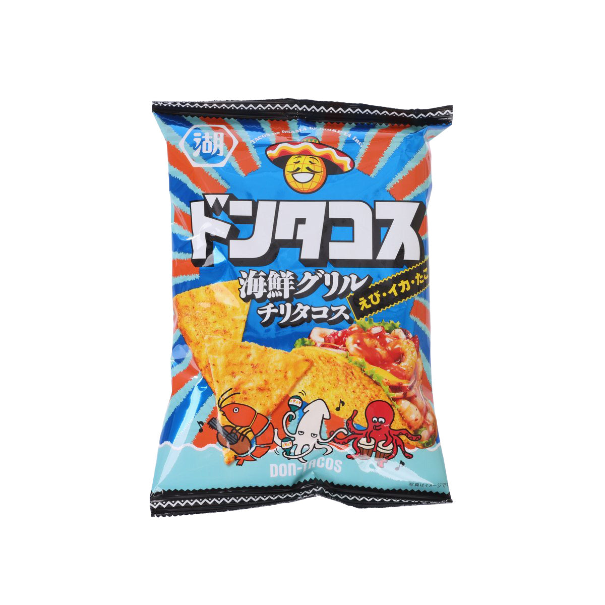 湖池屋 Dontacos 粟米片 - 海鮮燒烤辣椒塔可味  (57g)
