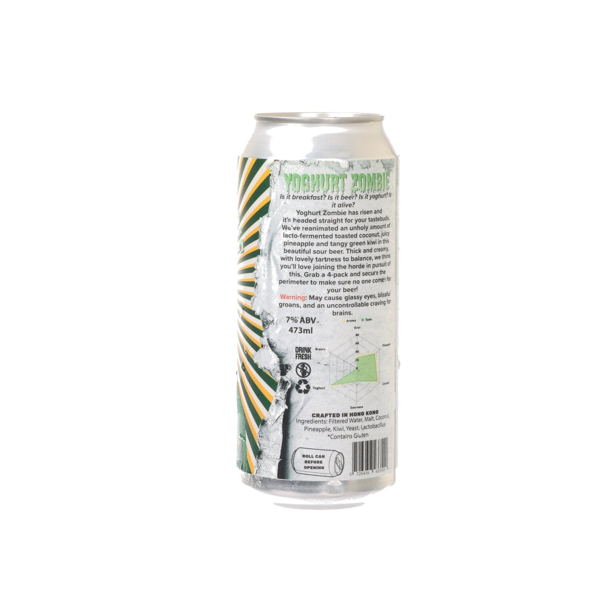 YARDLEY BROTHERS Yoghurt Zombie Yoghurt Smoothie Sour (Alc. 7%) [Can]  (473mL)