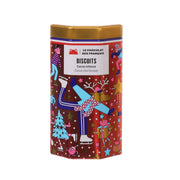 LE CHOCOLAT DES FRANCAIS Christmas Tin Cocoa Shortbreads  (120g)