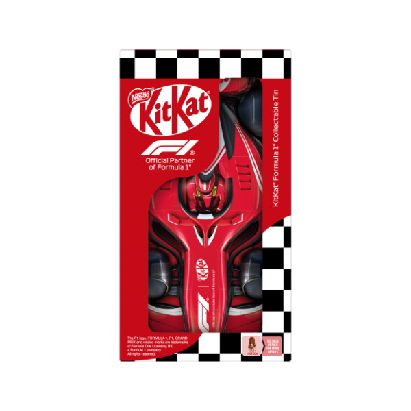 KITKAT Formula 1 Milk Chocolate Collectable Tin Car  (132g)