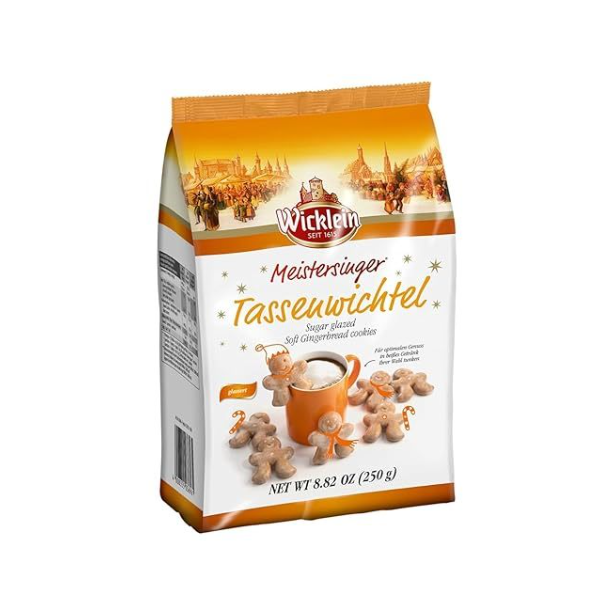 WICKLEIN Tassenwichtel Milk Chocolate Dipped Soft Gingerbread Cookies  (175g)