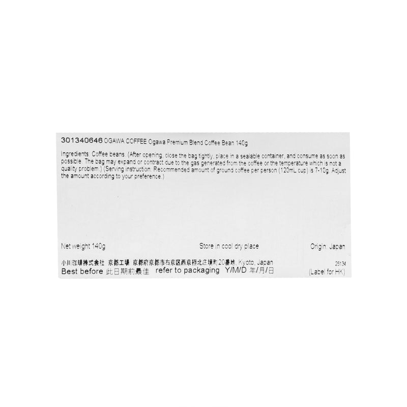 OGAWA COFFEE Ogawa Premium Blend Coffee Bean  (140g)
