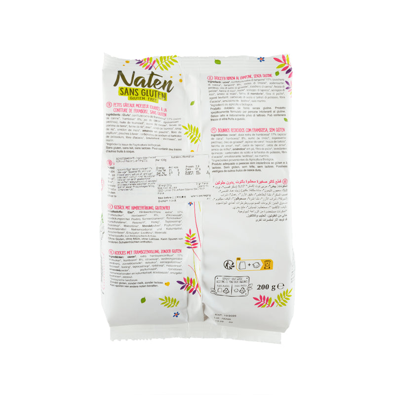 NATEN Organic Gluten-Free Mini Muffins with Raspberry Jam Filling  (200g)