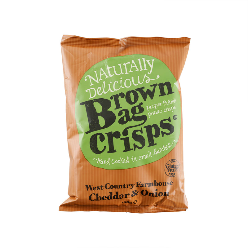 BROWN BAG CRISPS 車打芝士洋蔥味手製薯片  (150g)
