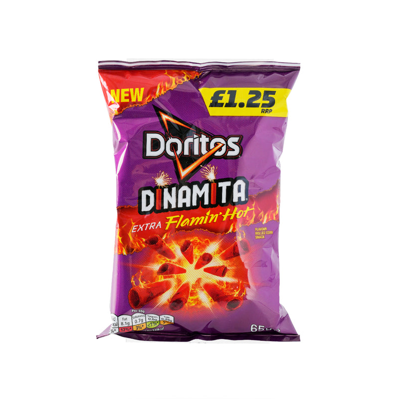 DORITOS Dinamita Extra Flamin’ Hot Crisps  (65g)
