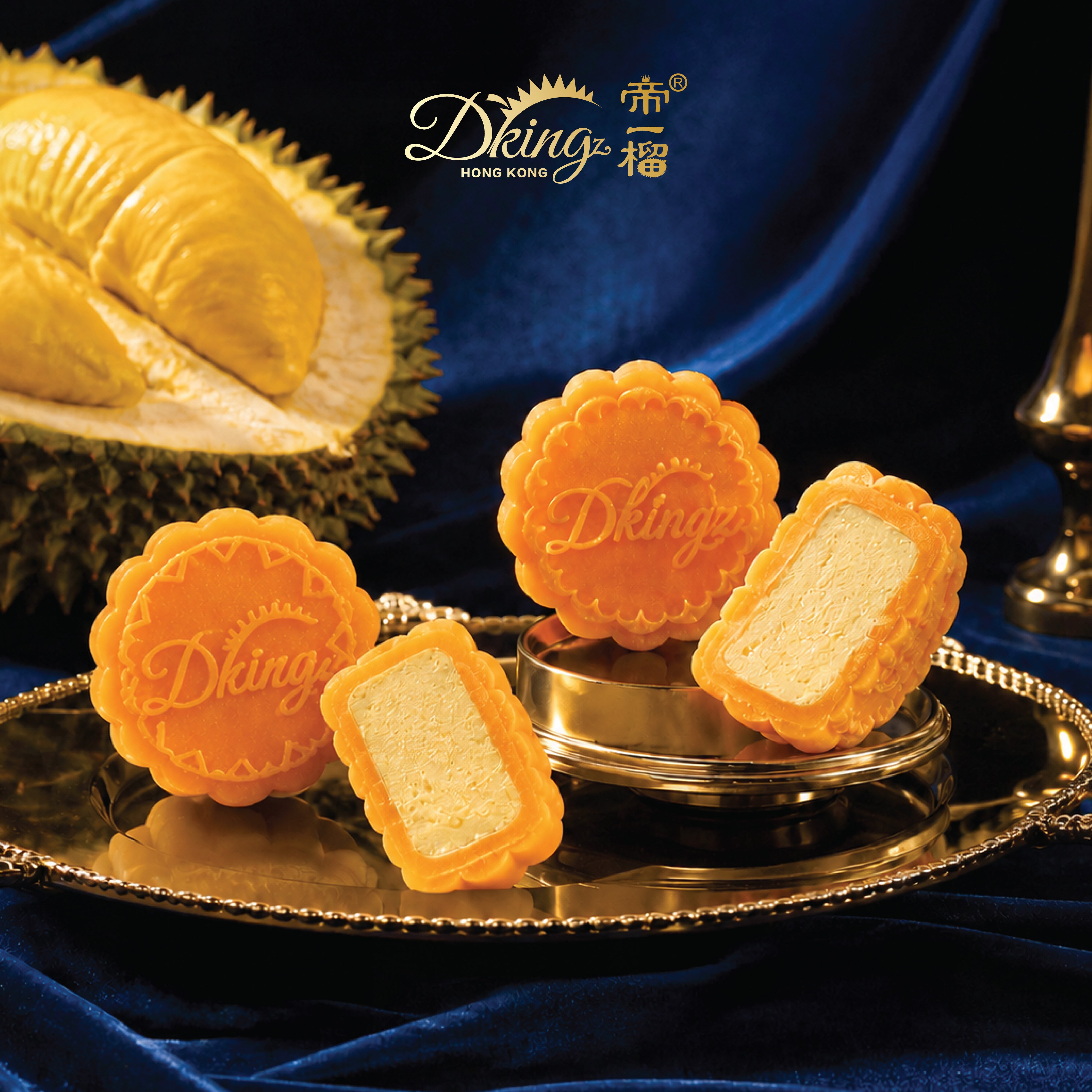 DKING Musang King Durian Snowy Mooncake (4pcs) Voucher (1pc)
