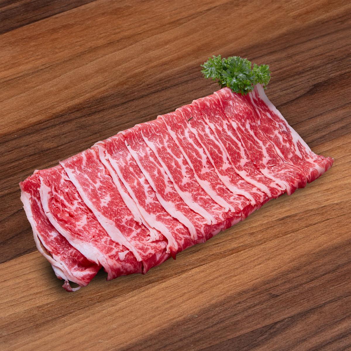 AUS ORGANIC BEEF Australian 100% Grass Fed Organic Beef Short Rib Boneless Set - Shabu Shabu [Previously Frozen]  (1pack)