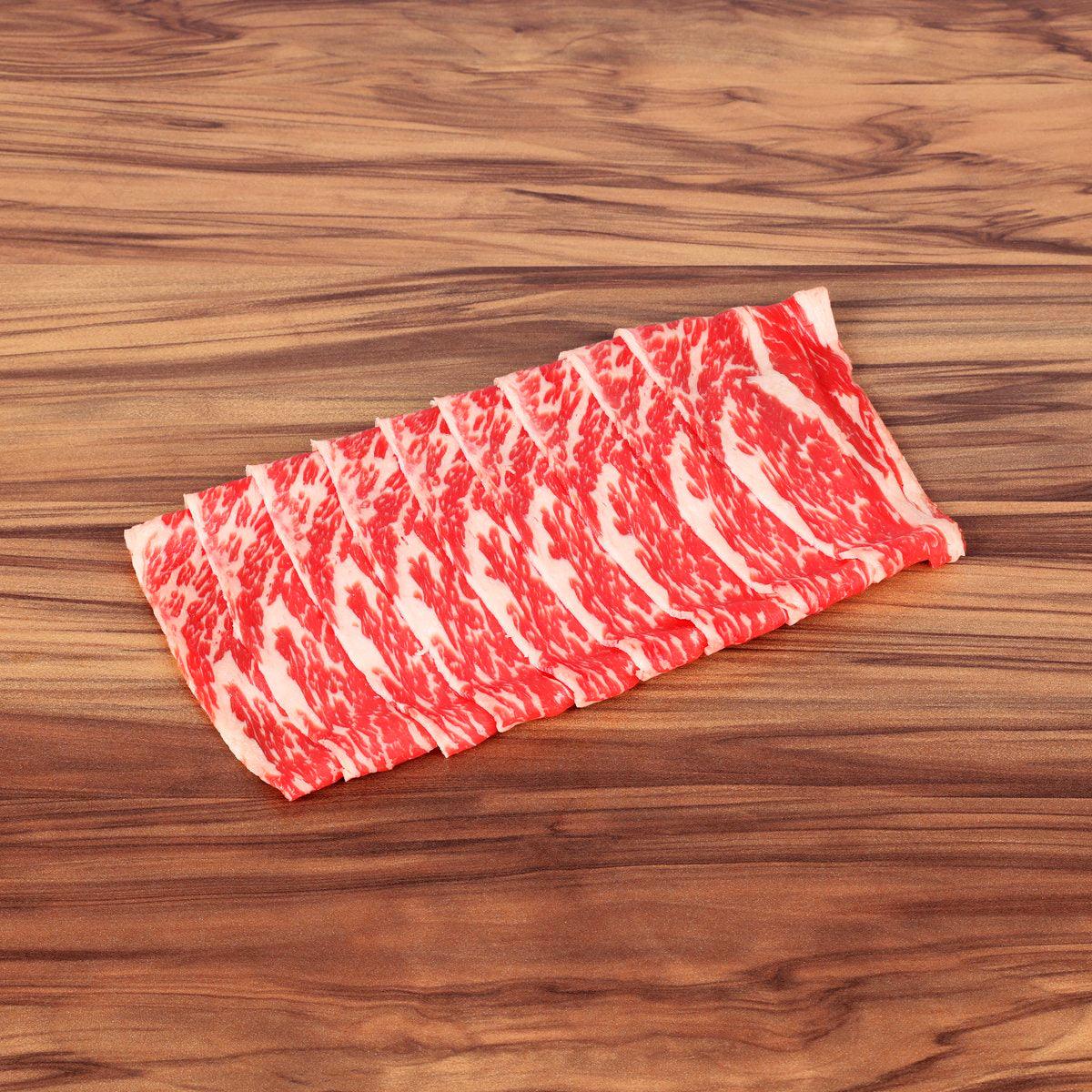 CERTIFIED ANGUS BEEF ® USA CAB Prime Angus Beef Short Rib Boneless for Shabu Shabu (Set) [Previously Frozen]