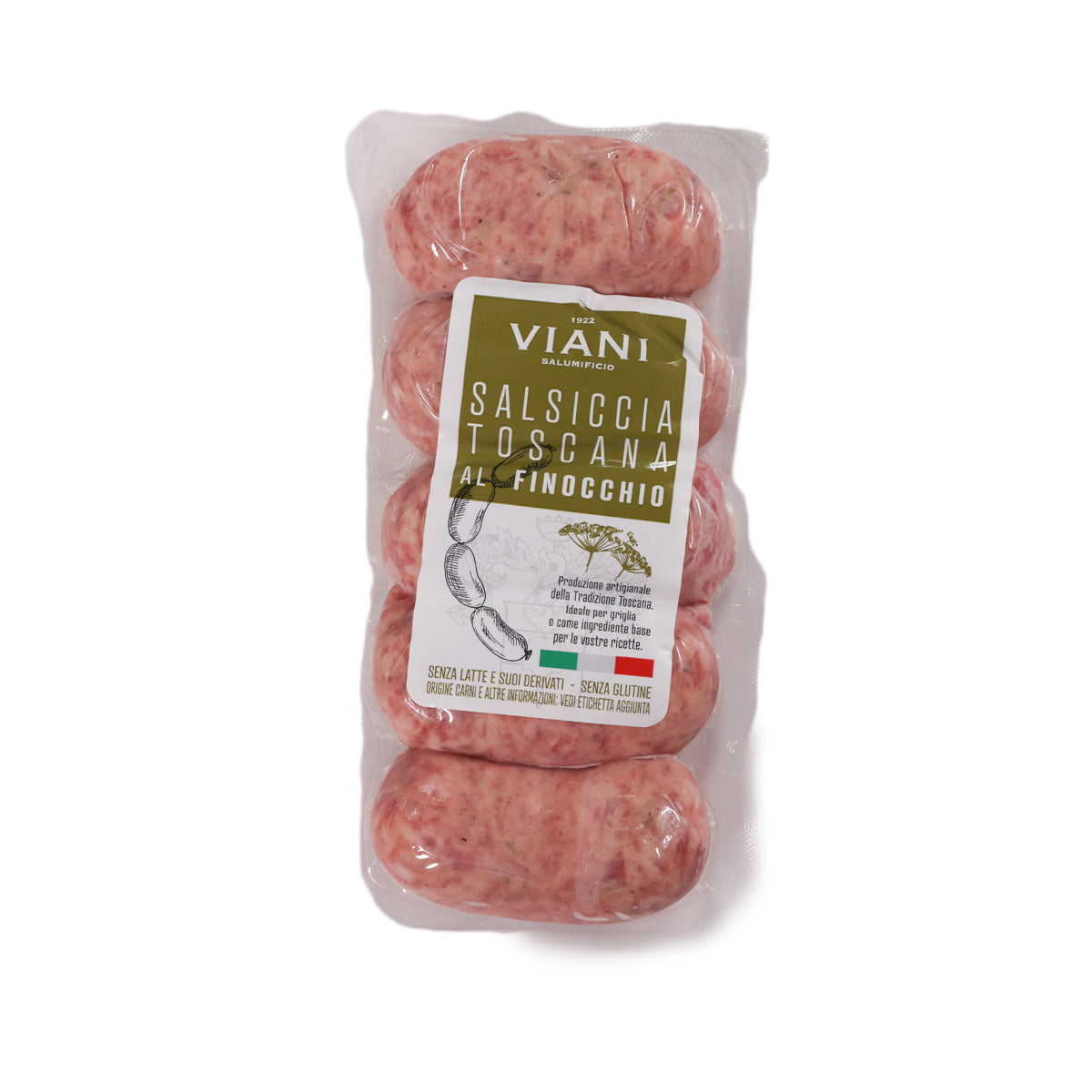VIANI Italian Chilled Pork Sausage with Fennel  (5pcs)
