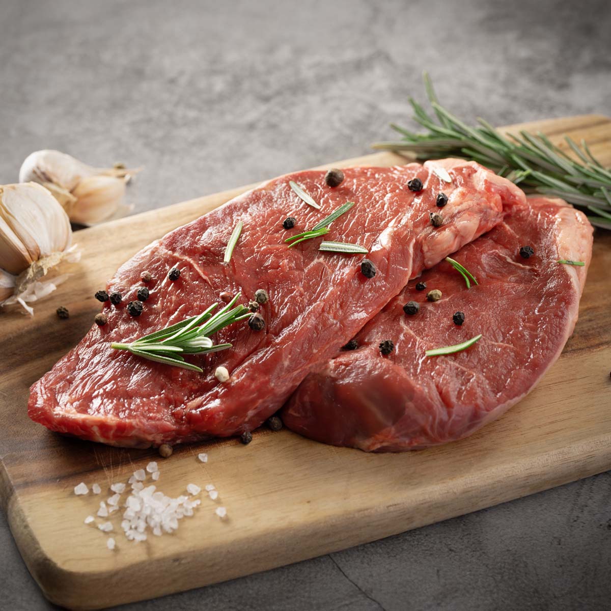 AUS ORGANIC BEEF Australian Chilled 100% Grass Fed Organic Beef Steak Set  (1pack)
