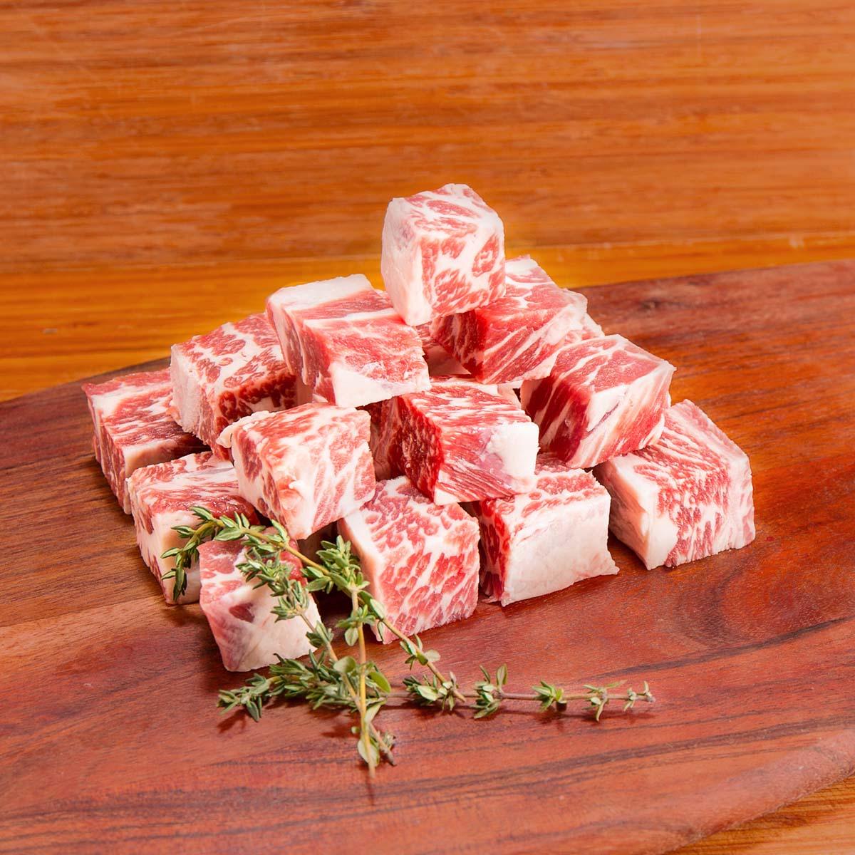 CERTIFIED ANGUS BEEF ® USA CAB Prime Angus Beef Short Rib Boneless Cube [Previously Frozen]  (200g)