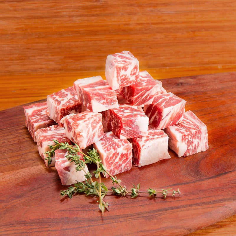 認證安格斯牛肉 美國認證安格斯極佳級去骨牛小排粒 [經解凍處理]  (200g)