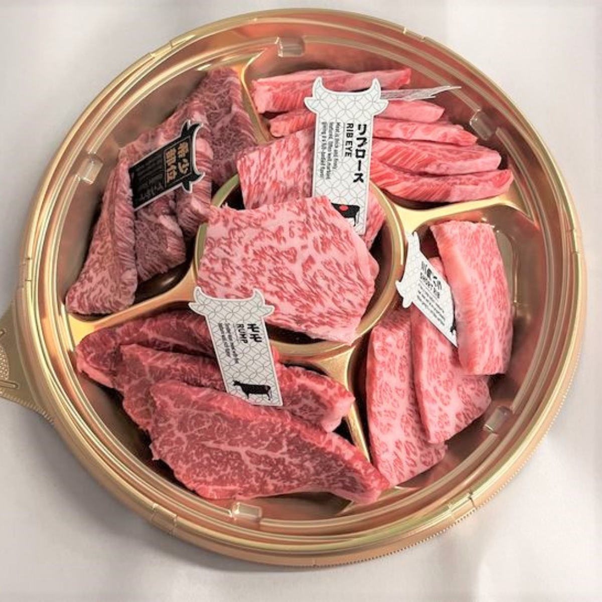 日本頂級冰鮮A5級銘柄牛燒肉拼盤 - 大
