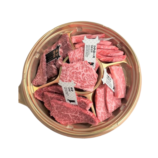 日本頂級冰鮮A5級銘柄牛燒肉拼盤 - 大