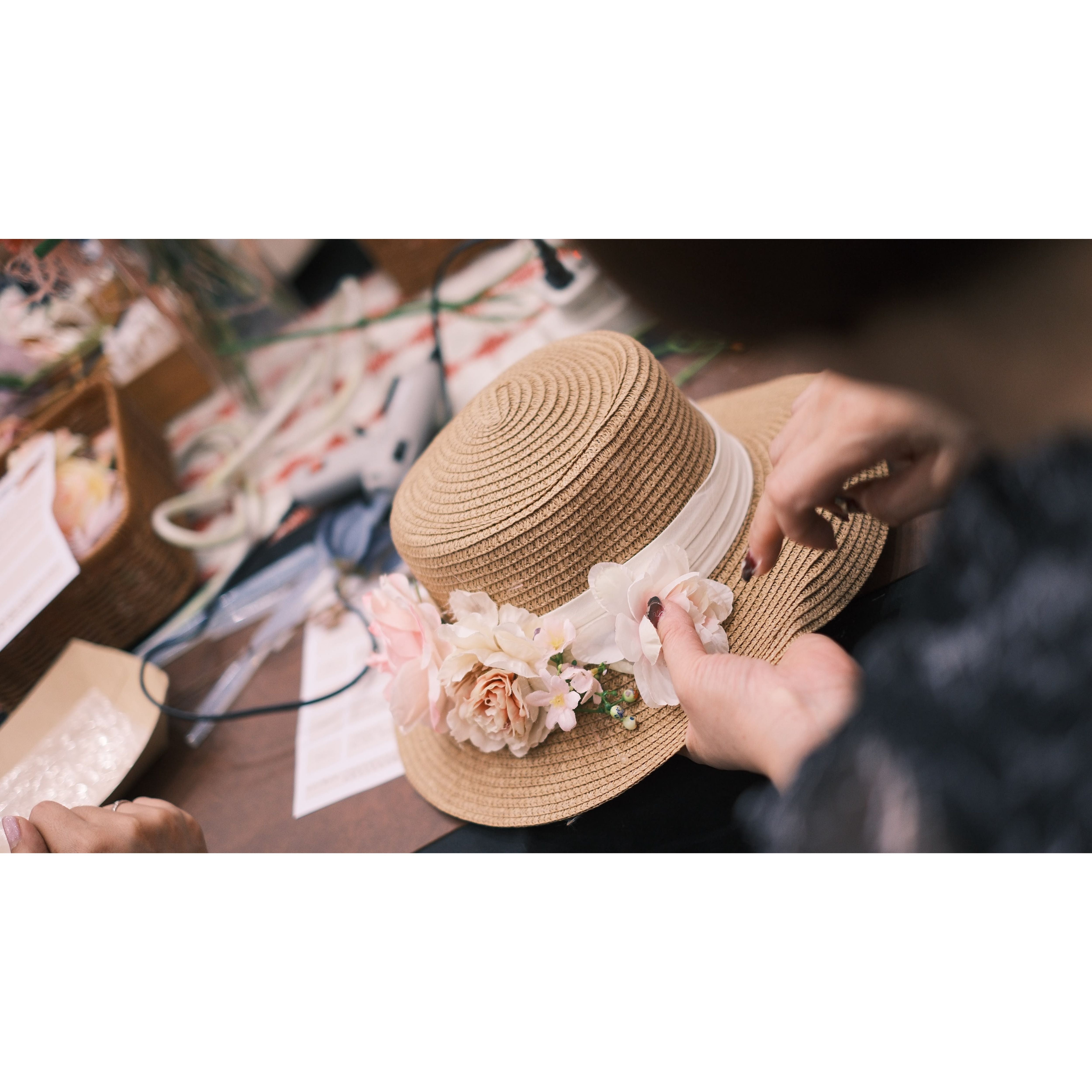 French Floral Hat Workshop