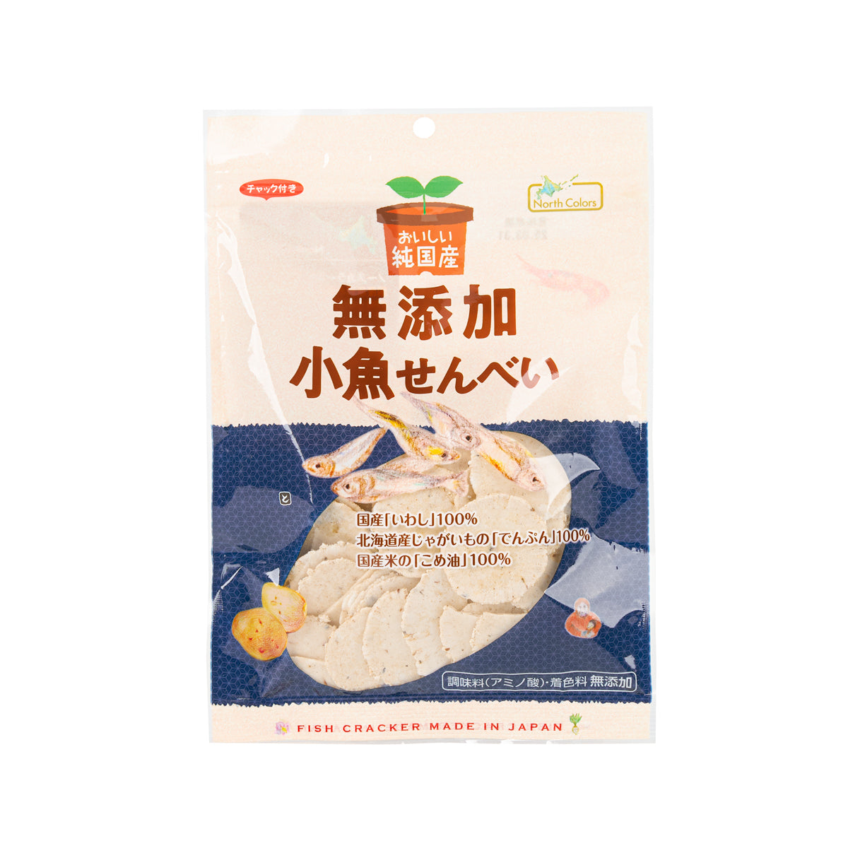 NORTHCOLORS Fish Cracker Made in Japan  (65g)