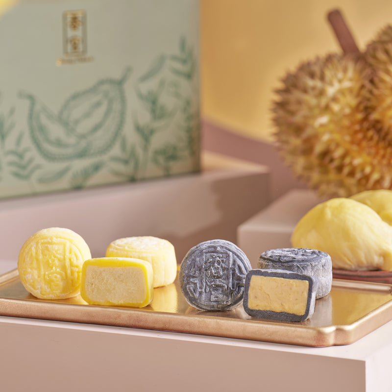 Shang Palace Durian Snow Skin Mooncakes Duet (6pcs) Voucher (1pc)
