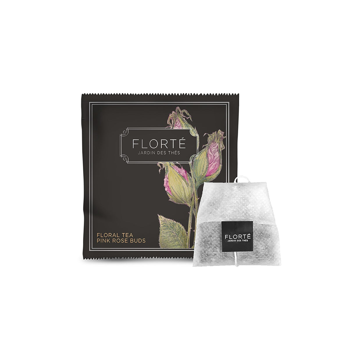 FLORTE Tea Bag - Pink Rose Buds  (15 x 1.5g)
