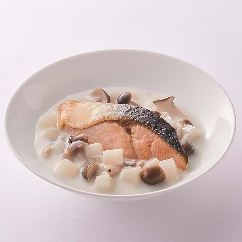 EUGREEN VEGE Retort Food - Salmon and Mushroom Cream Stew  (100g)