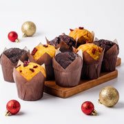 C04 Muffin Duet: Chocolate Coffee & Cranberry (4pcs each)  (1 set)