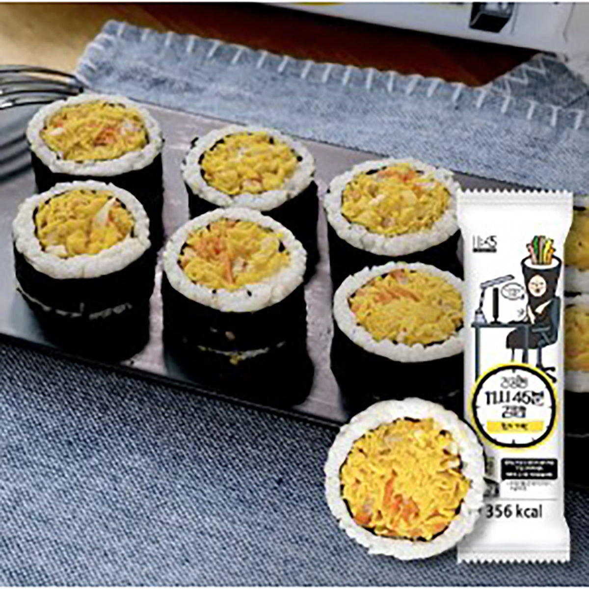 11:45 FROZEN GIMBAP 素食紫菜飯卷 – 熟成泡菜雞蛋  (220g)