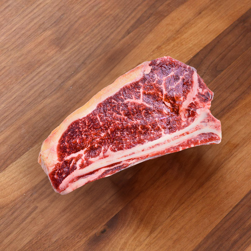 Chilled 30 Days Dry Aged Angus Beef Striploin Bone In - UK Heritage Breed  (300g)