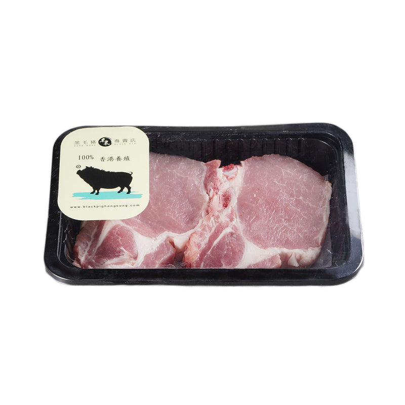 本農 新鮮黑毛豬有骨豬扒  (300g)