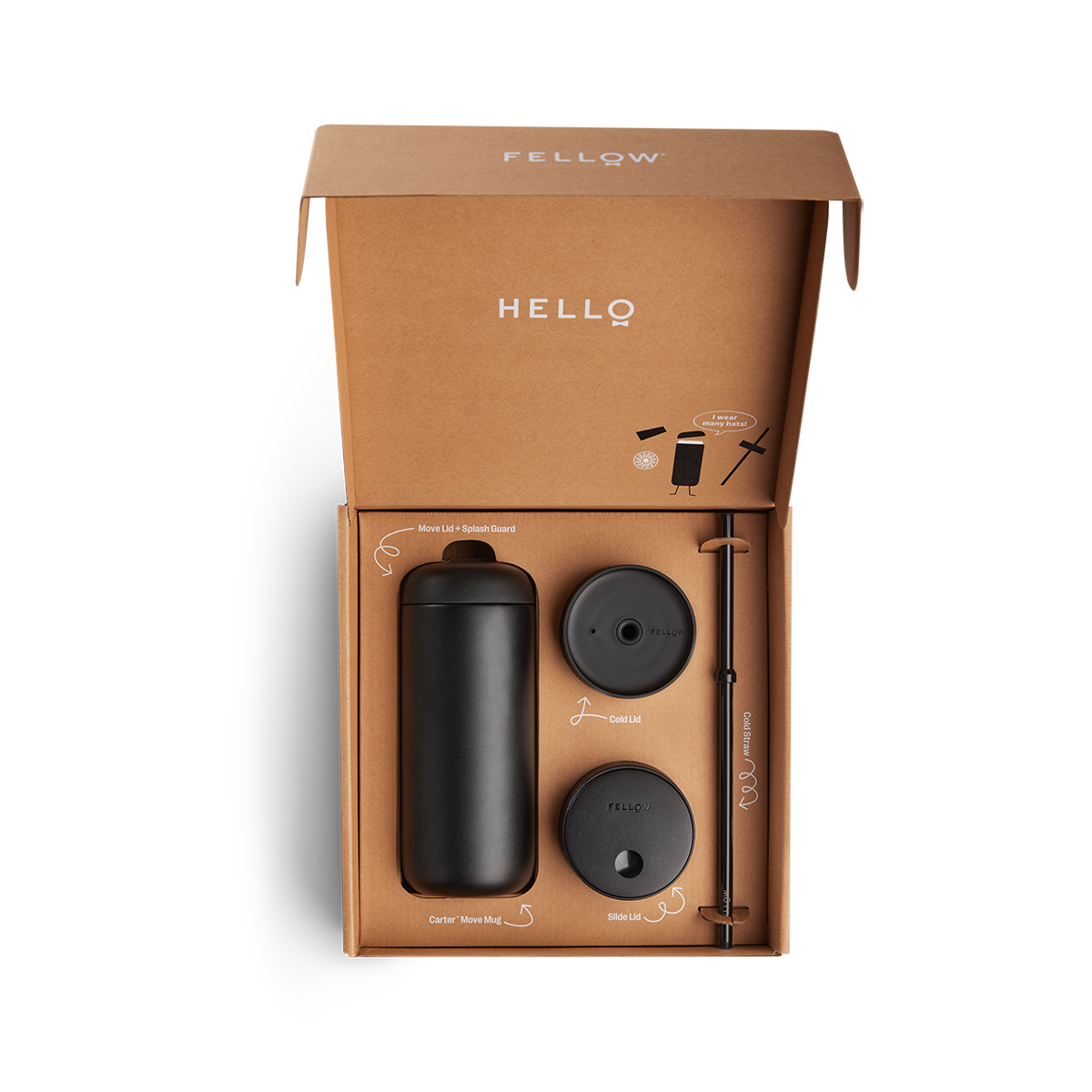 FELLOW Carter 3-in-1 Sip System - Matte Black