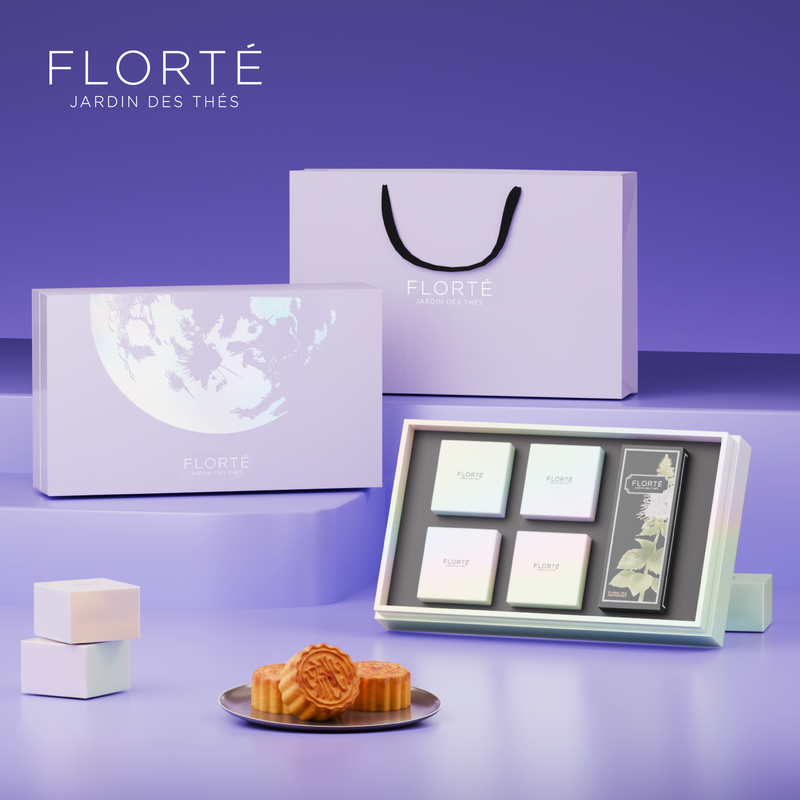FLORTE Clair de Lune Mooncake Gift Set Voucher (4pcs & 1 tea)