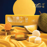 DKING Musang King and D24 Durian Snowy Mooncake (4pcs) Voucher (1pc)