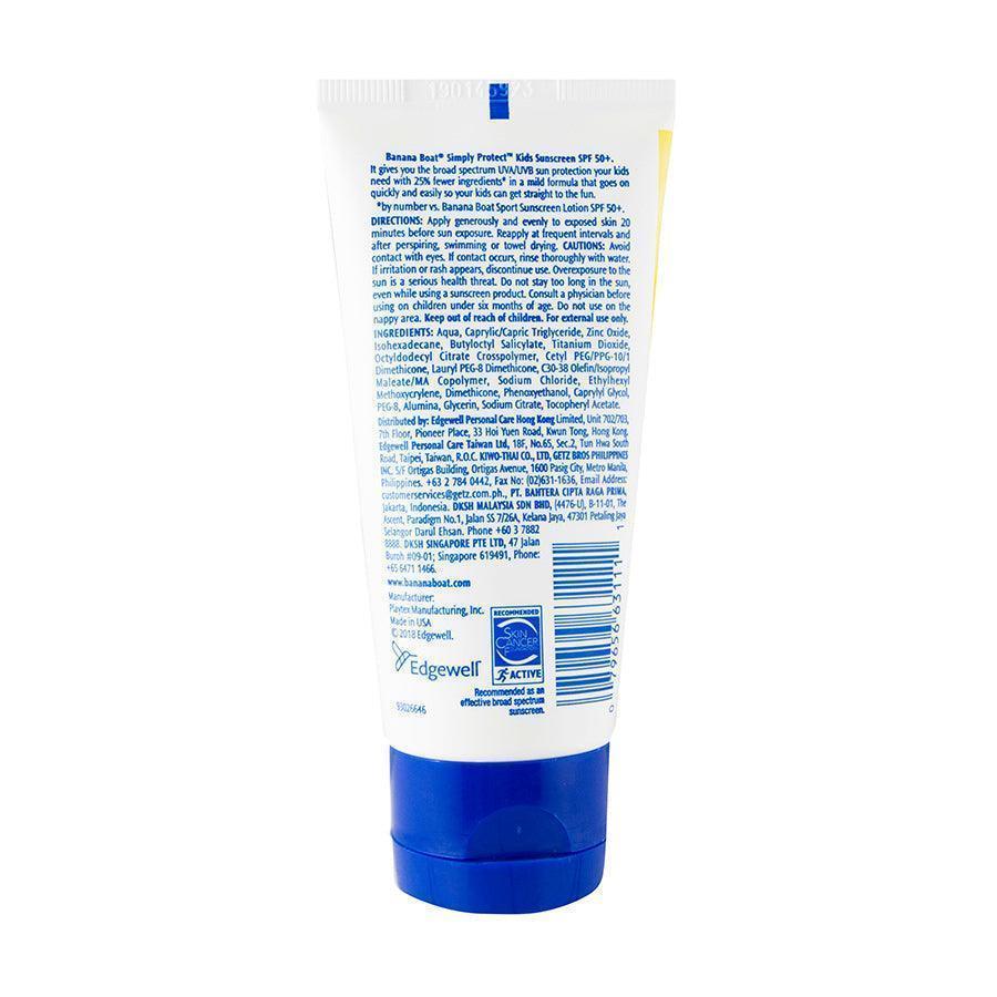 BANANA BOAT Simply Protect Kids Lotion SPF50+  (90mL) - LOG-ON